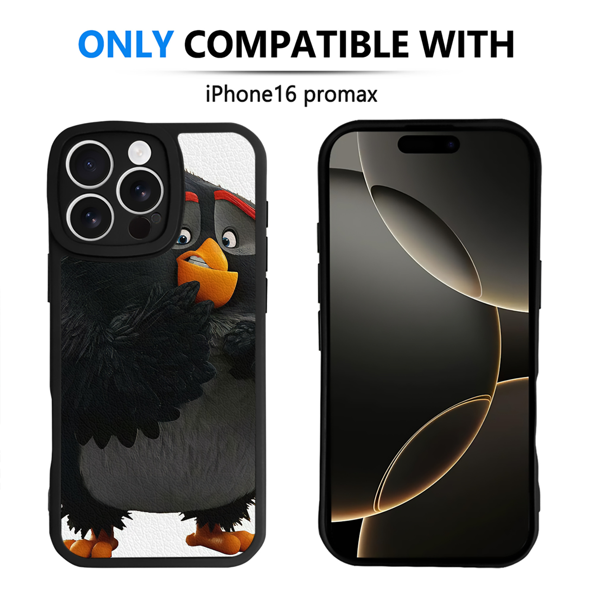 （画像用） Angry Birds アングリーバード 【iPhone 16シリーズ対応】シリコンスマホケース（レザー調） 材質：シリコン